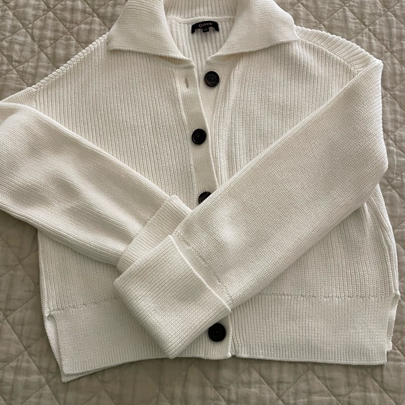 Quince Cream Ribbed Knit Sweater - Picture 3 of 3